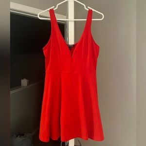Red cocktail dress